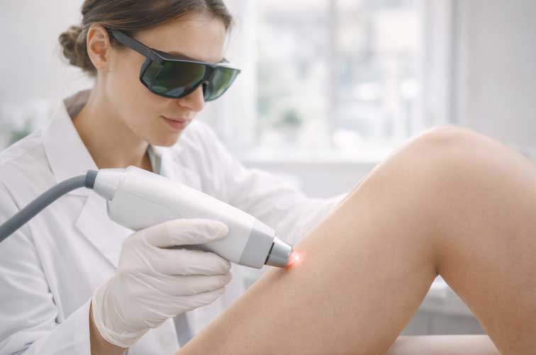 Laser treatment room